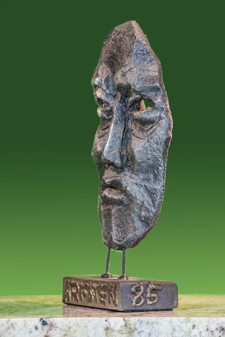 Original Abstract Expressionism Portrait Sculpture by Richard Arfsten