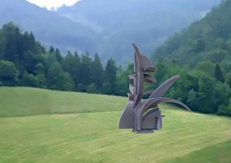 Original Abstract Expressionism Abstract Sculpture by Richard Arfsten