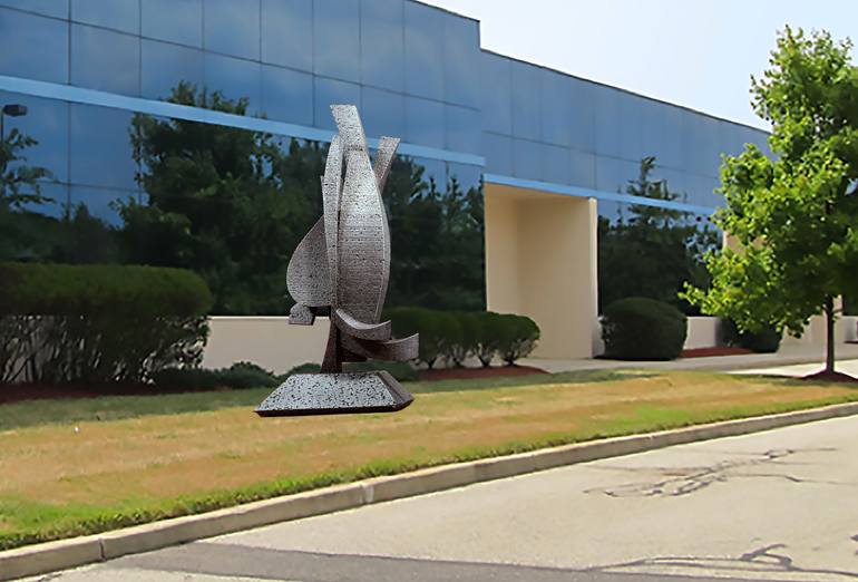 Original Cubism Abstract Sculpture by Richard Arfsten