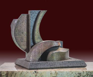 Original Cubism Abstract Sculpture by Richard Arfsten