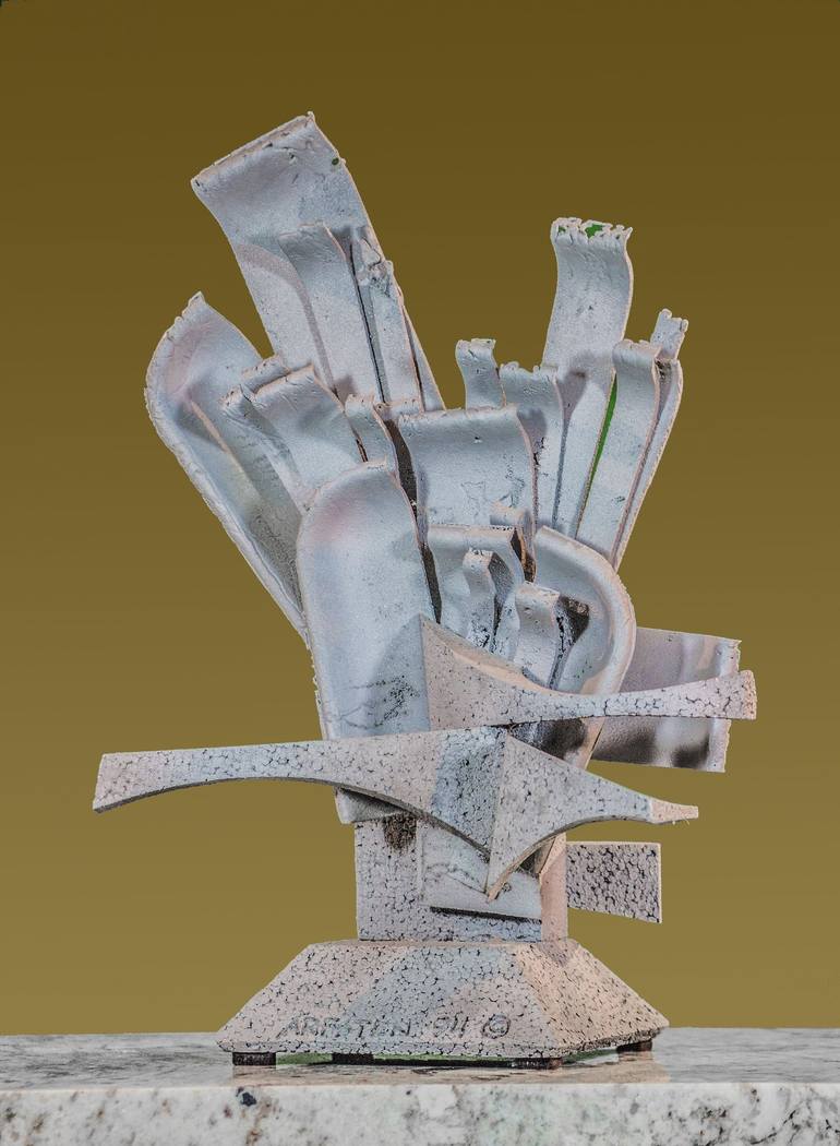 Original Abstract Expressionism Fantasy Sculpture by Richard Arfsten