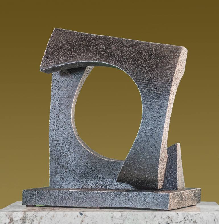 Original Abstract Outer Space Sculpture by Richard Arfsten