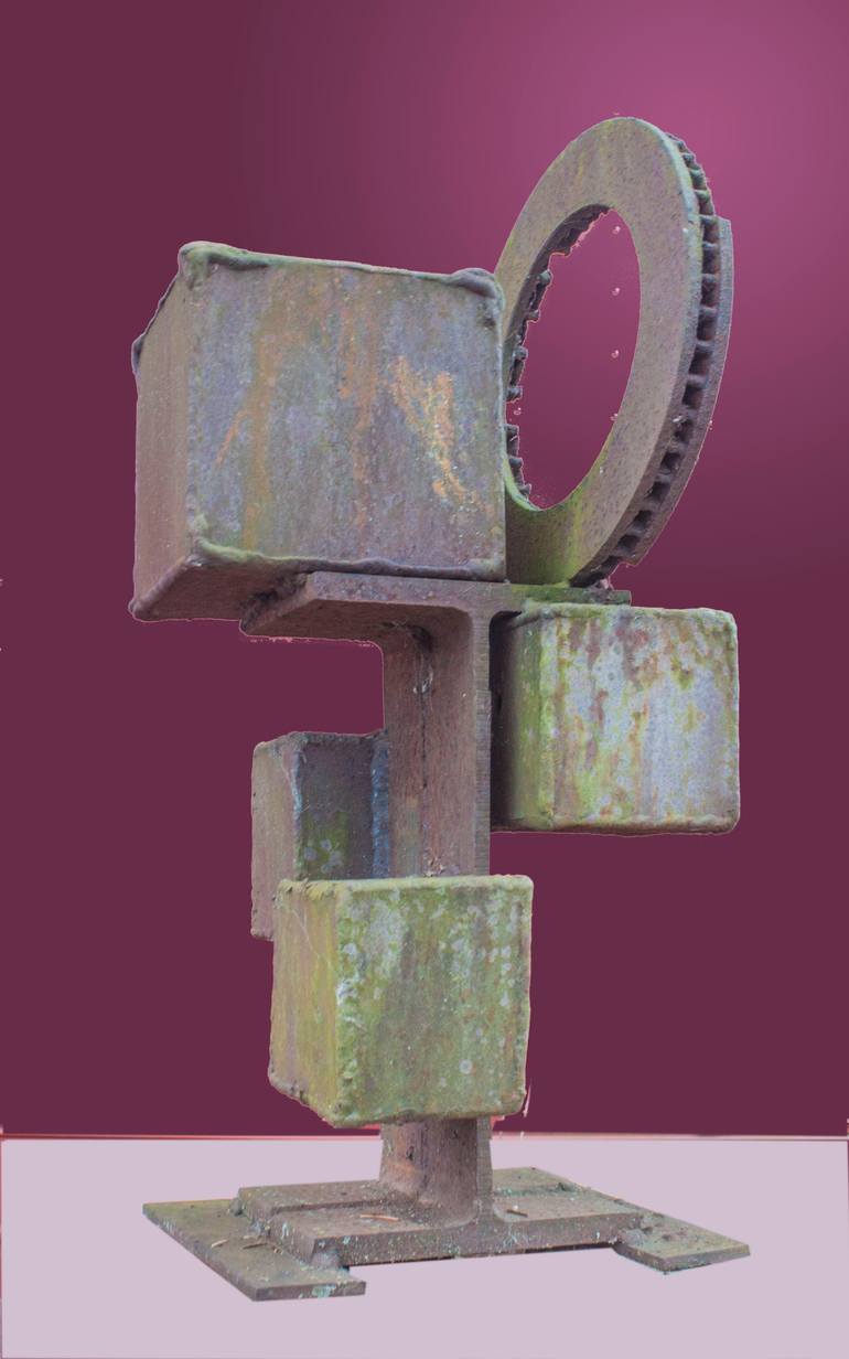Original Cubism Abstract Sculpture by Richard Arfsten