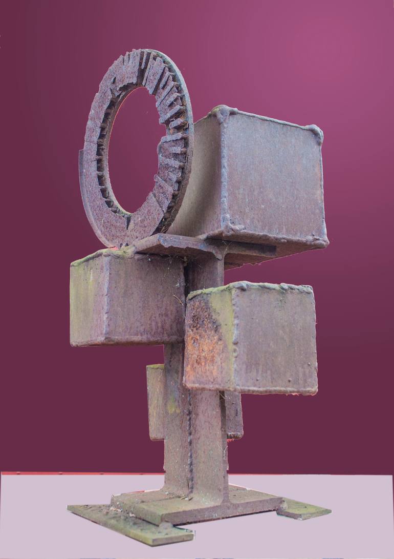 Original Cubism Abstract Sculpture by Richard Arfsten