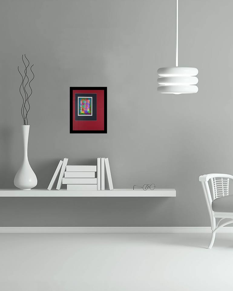 Original Abstract Expressionism Fantasy Printmaking by Richard Arfsten