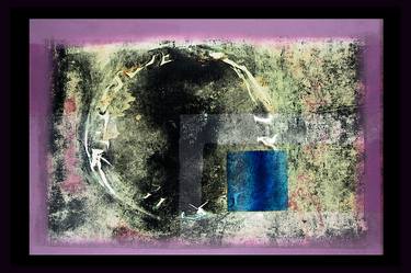 Original Abstract Outer Space Printmaking by Richard Arfsten