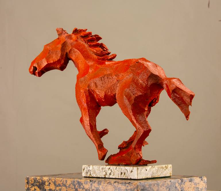 Original Abstract Expressionism Animal Sculpture by Richard Arfsten