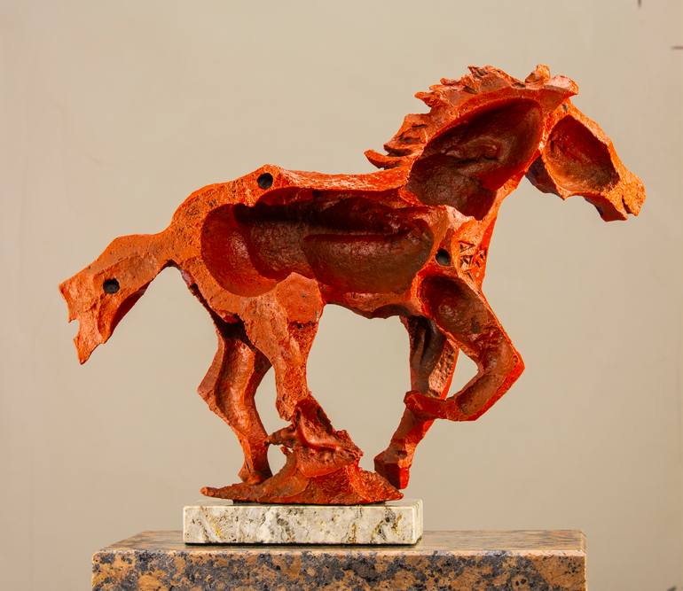 Original Abstract Expressionism Animal Sculpture by Richard Arfsten