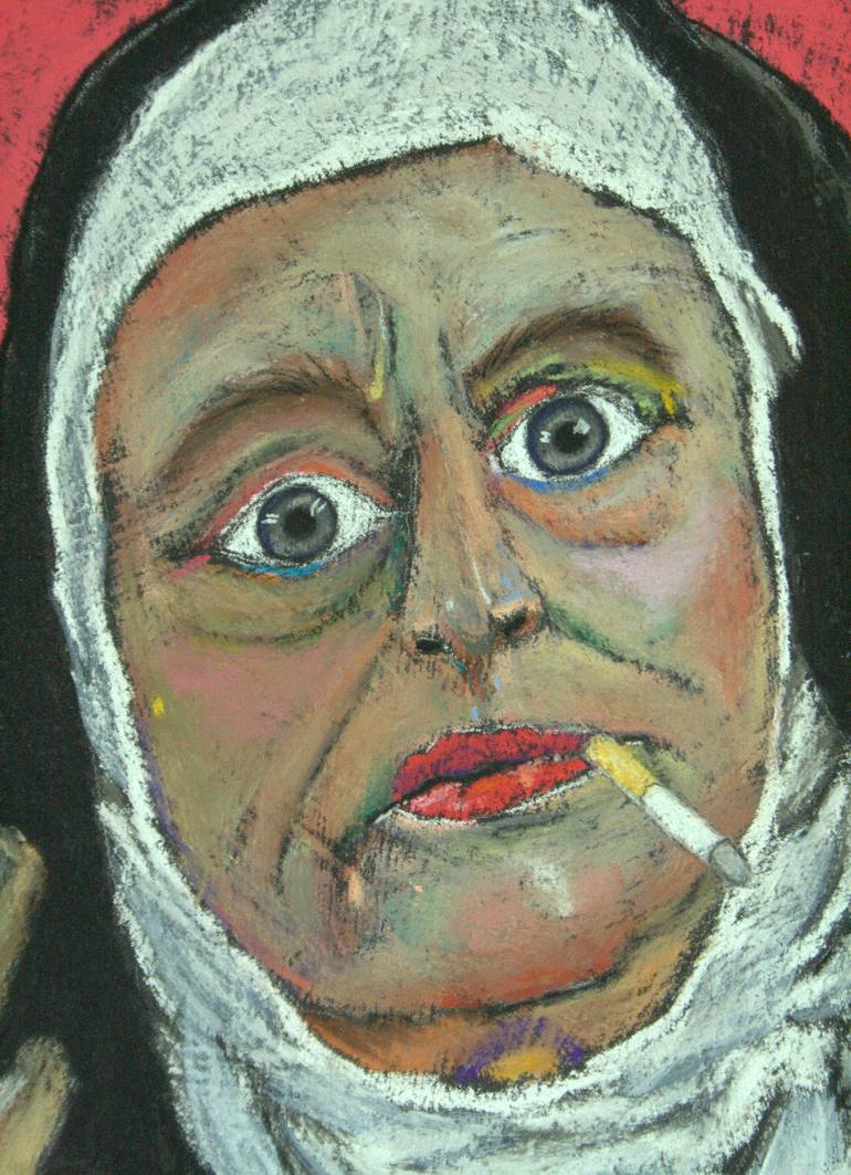 Original Abstract Expressionism People Painting by David Hinds