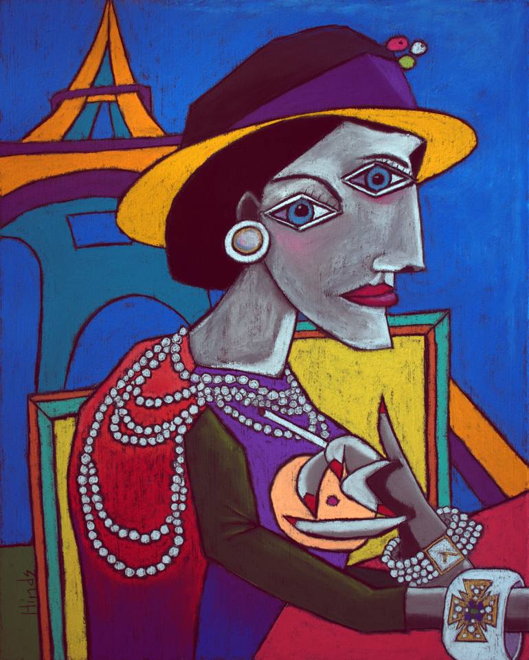 Coco Chanel Painting by David Hinds | Saatchi Art