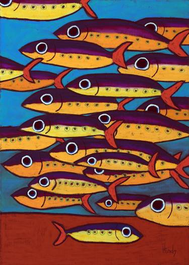 Print of Fish Paintings by David Hinds