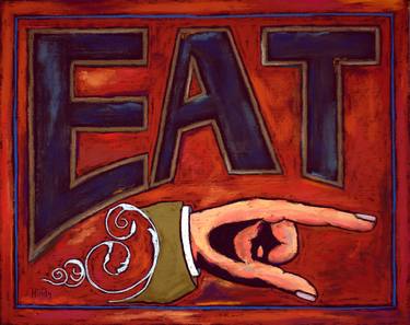 Saatchi Art Artist David Hinds; Drawing, “Eat Sign” #art