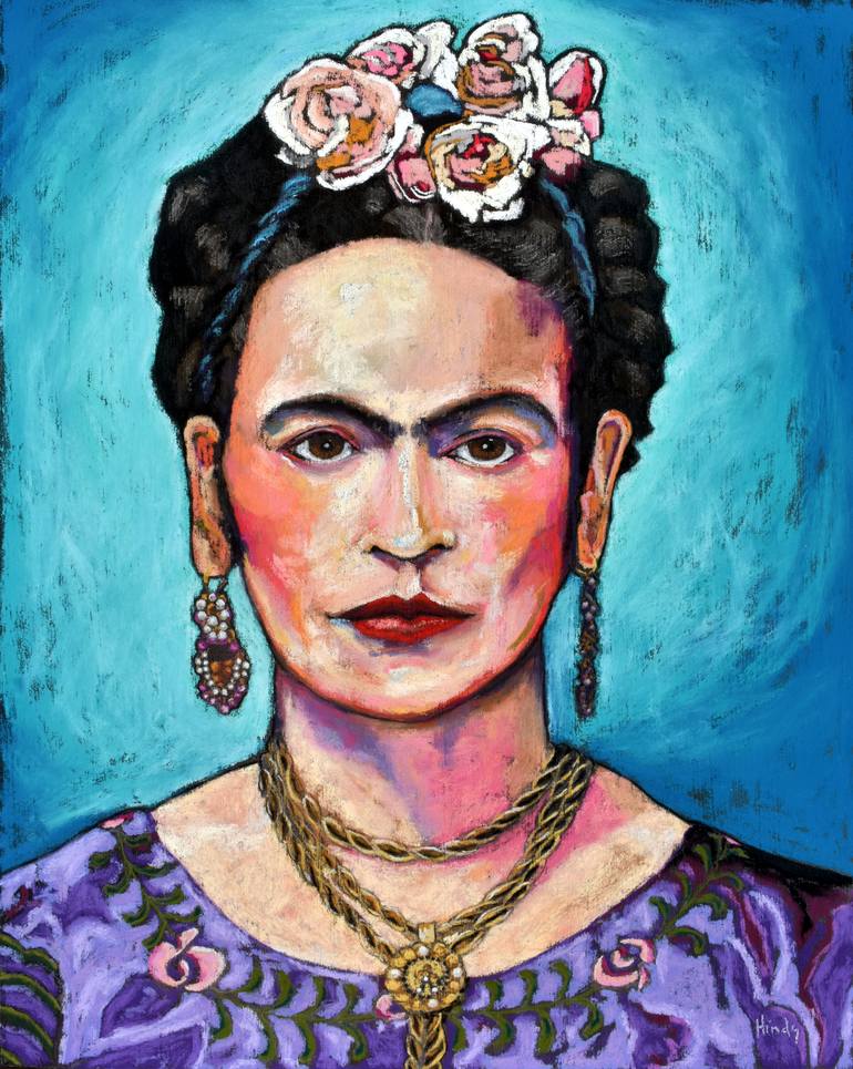 Frida Kahlo Portrait Painting by David Hinds | Saatchi Art