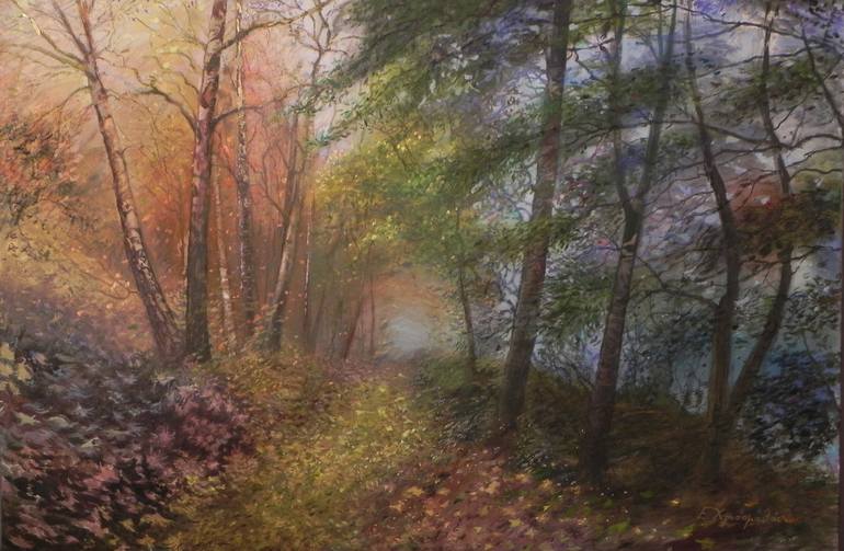 Original Fine Art Landscape Painting by Eleni Chryssomalakou