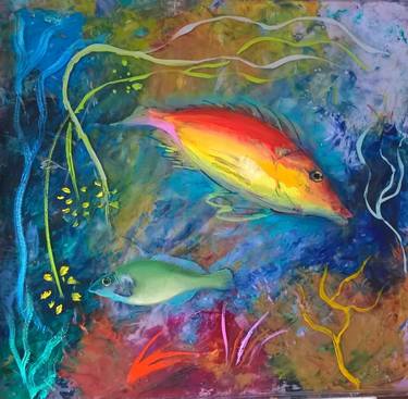 Original Fish Paintings by Eleni Chryssomalakou