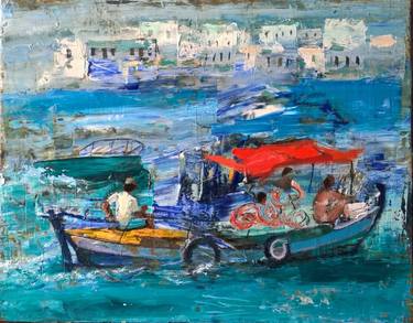 Original Seascape Paintings by Eleni Chryssomalakou