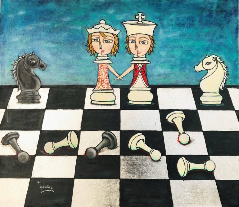 Chess Board War - 5D Diamond Painting 