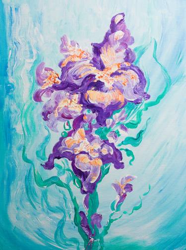 Print of Expressionism Floral Paintings by Tanya Lasovsky