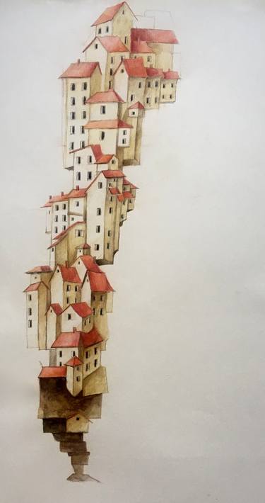Original Fine Art Architecture Drawings by V irrgo