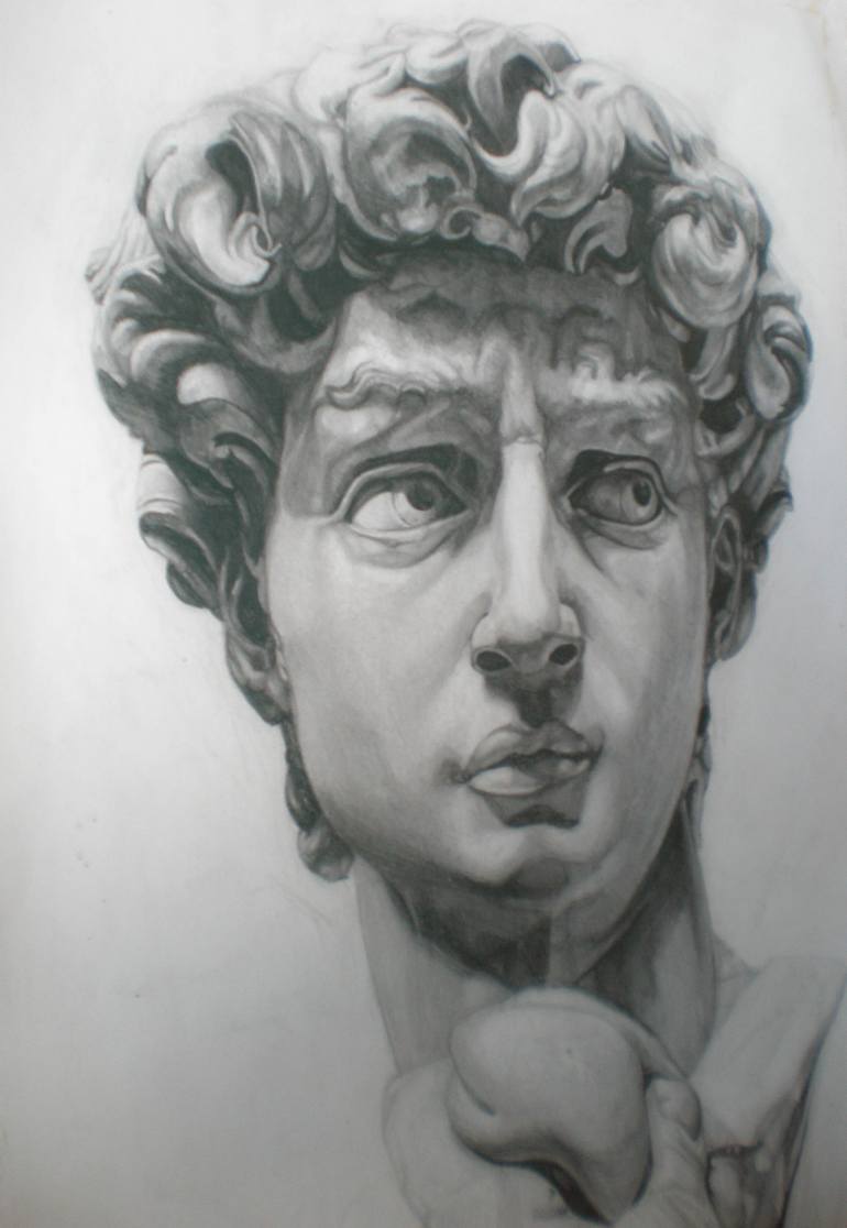 Original Photorealism Men Drawing by Nenad Antic