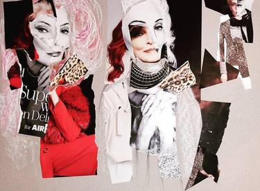 Original Abstract Expressionism Fashion Collage by Ana Matić