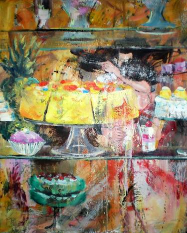 Original Expressionism Love Paintings by michaela knittelfelder-lang