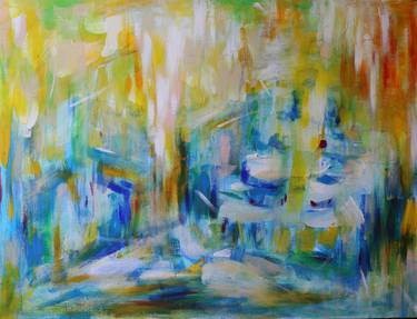 Original Abstract Cities Paintings by MA YEN