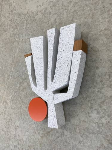 "CherryTree" Modern Wood Wall Sculpture thumb