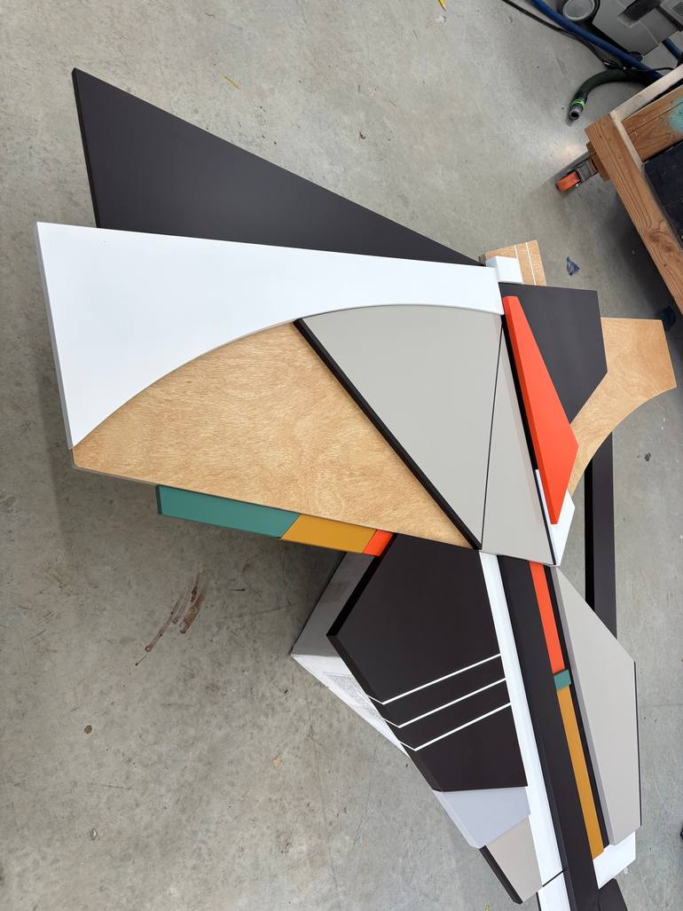 Original Bauhaus Abstract Sculpture by Scott Troxel