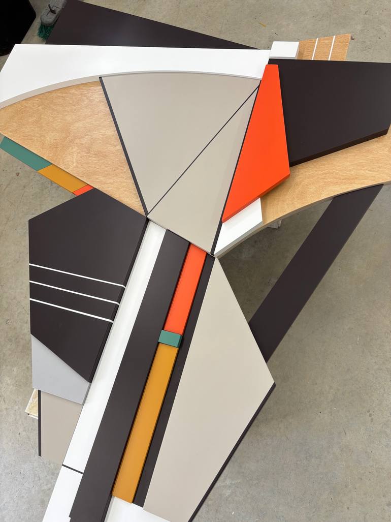 Original Bauhaus Abstract Sculpture by Scott Troxel