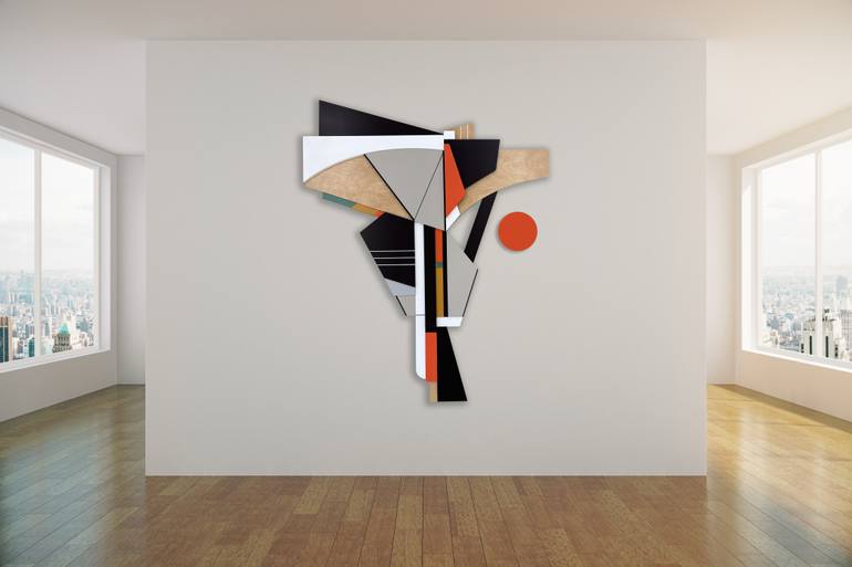 Original Bauhaus Abstract Sculpture by Scott Troxel
