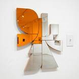 MP7 (Mirror Pop 7) Contemporary Abstract Mirrored Wall Sculpture by Scott Troxel
