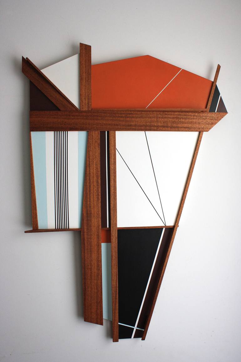 Original Cubism Abstract Sculpture by Scott Troxel