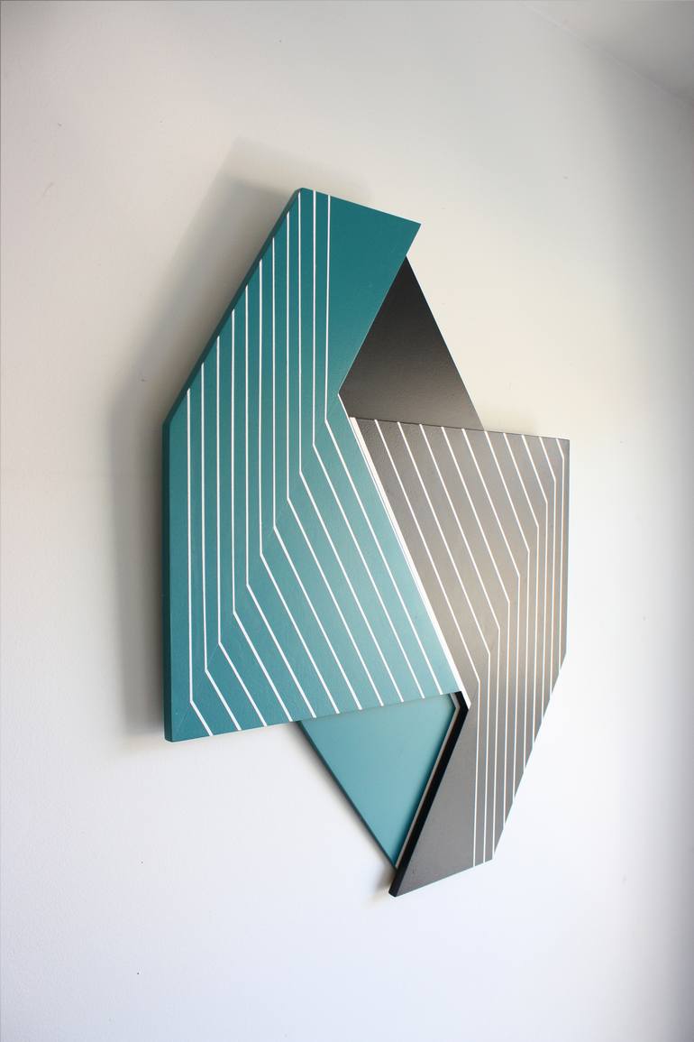 Original Cubism Abstract Sculpture by Scott Troxel