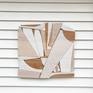 Leisure Class is a discreet and elegant minimalist contemporary wall sculpture. It is constructed with  birch panels, acrylic washes and completed with a hand waxed finish. The acrylic wash allows the wood grain to show through the paint and creates an almost marble-like appearance as the warm brown wood grain shows through the gradient white tones. Leisure Class is a piece that focuses on the composition, balance, and form by using a limited monochrome color palette. The piece diffuses multiple opacities of white creating a contemplative state or alluding to an upbeat fresh or coastal modern vibe.