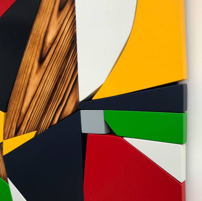 Original Cubism Abstract Sculpture by Scott Troxel