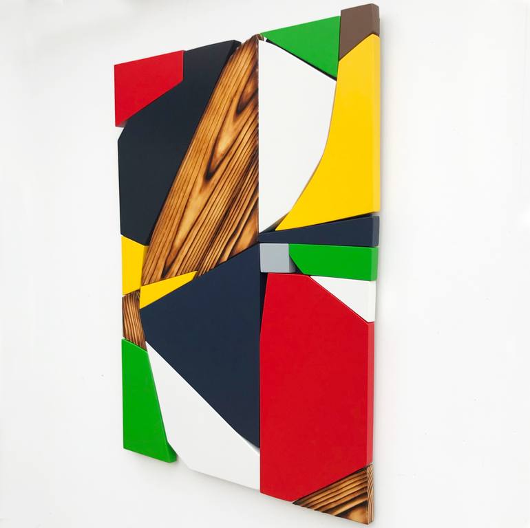 Original Cubism Abstract Sculpture by Scott Troxel