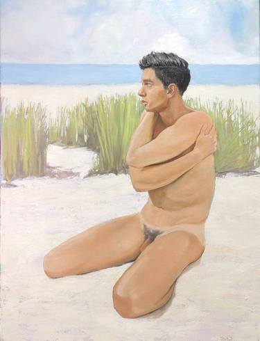 Original Figurative Nude Painting by Jesse Lord Johnson