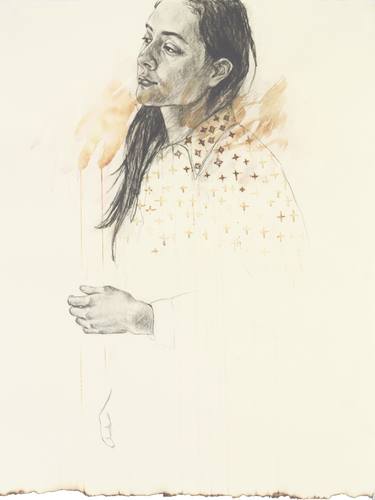 Original Figurative Women Drawings by Jill Saxton Smith