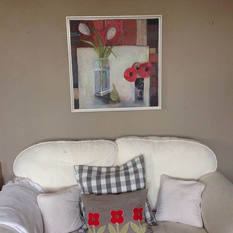 Original Abstract Still Life Painting by Jo Sharpe