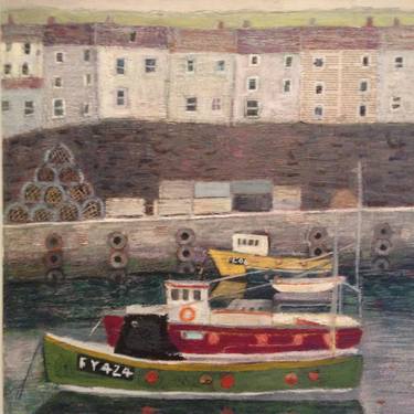 Print of Boat Paintings by Jo Sharpe