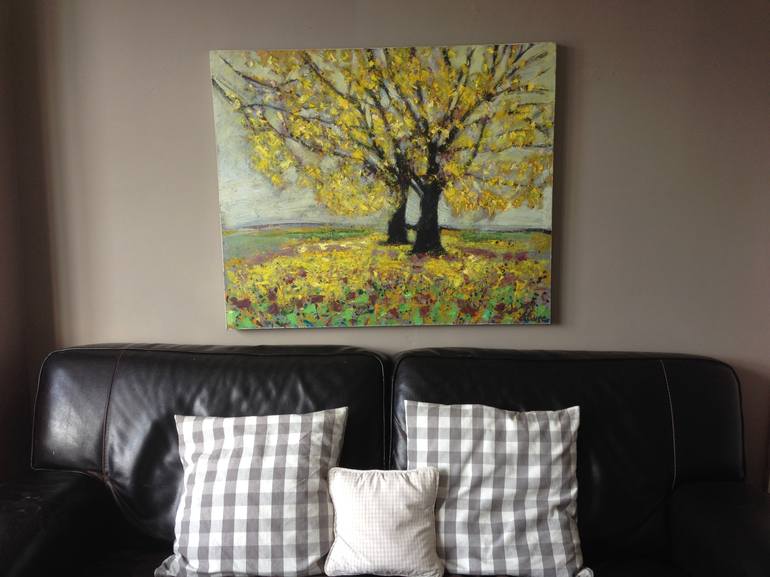 Original Abstract Tree Painting by Jo Sharpe