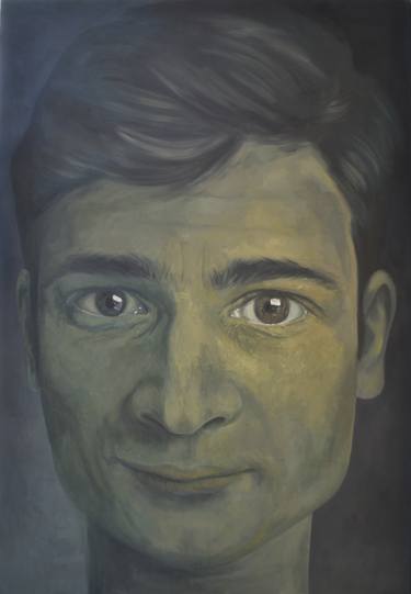 Original Portrait Painting by Marinela Ciobanu