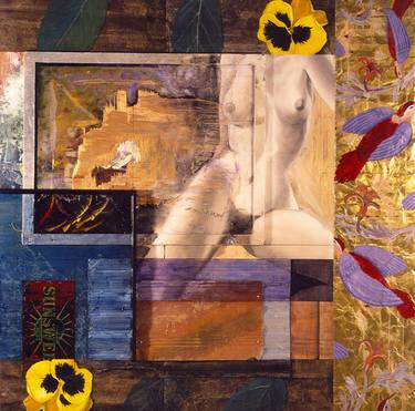Original Pop Art Nude Collage by Dayton Claudio