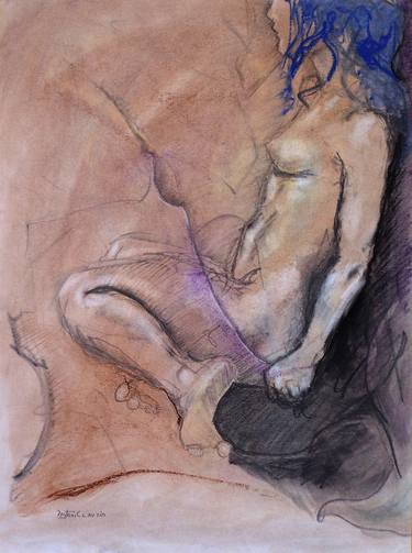 Original Figurative Nude Drawings by Dayton Claudio