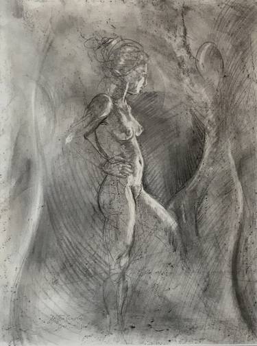 Original Figurative Nude Drawings by Dayton Claudio