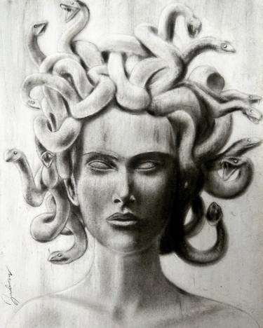 Print of Realism Classical mythology Drawings by Jadwan Firdaus