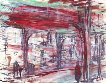 Print of Impressionism Cities Drawings by Edward VisualArt