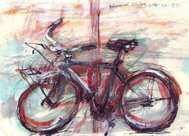 Print of Figurative Bike Paintings by Edward VisualArt