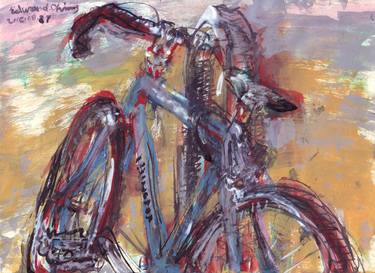 Print of Figurative Bicycle Paintings by Edward VisualArt
